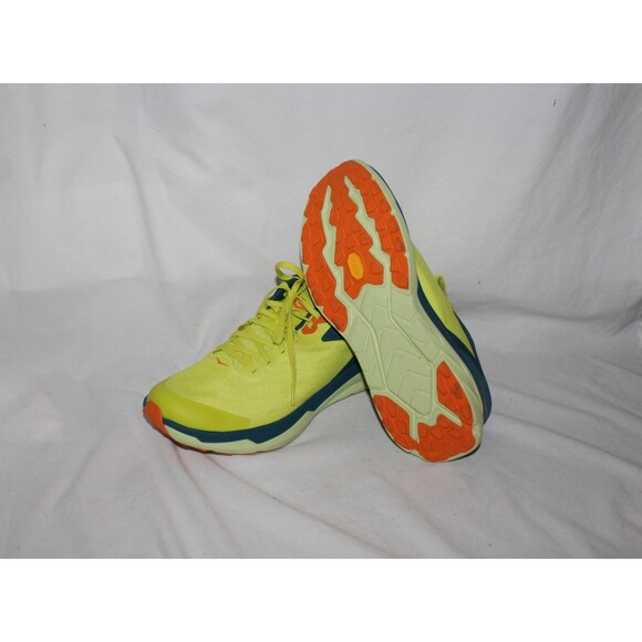 Hoka One Men\'s Zinal Trail Running Athletic Sneakers PRIMROSE CORAL BLUE NEW 9.5